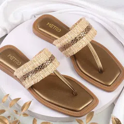Metro Women Open Toe Flats-34