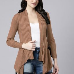 SHOWOFFFF Longline Open Front Sheer Shrug-7
