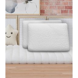 Sassoon Memory Foam Solid Sleeping Pillow Pack of 2 - White-picture-20