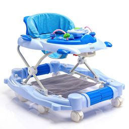 Babyhug Champ 2 in 1 Multifunctional Walker With Rocker Function - Blue-13