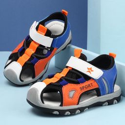 Cute Walk by Babyhug Velcro Closure Sandals - Orange-picture-5