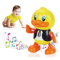 YAMAMA Dancing Gentleman Duck Toy Musical Interactive Battery Operated Educational Toys For Kids And Toddlers - Yellow-7