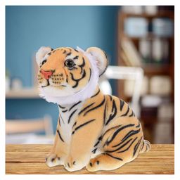 Tickles Siberian Jungle Tiger Soft Stuffed Animal Plush Toy for Kids Birthday Gifts Car (Color: Yellow & Black Height 25 cm)-image-23