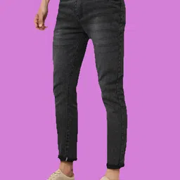 COMFITS Men Regular Fit Mid-Rise Classic Low Distress Stretchable Jeans-picture-0