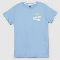 max Boys Typography Printed Round Neck Cotton T-shirt-picture-42