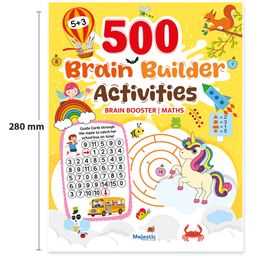 majestic book CLUB 500 Brain Builder Activity Book for Age 3+ | 500 Engaging & Brain-builder Activities | Enhance Fine-Motor Skills| Maths & Brain-Booster Activities | Early Learning image 4