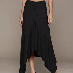 Label Ritu Kumar Women Solid A-Line Maxi Skirt-image-95
