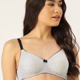 DressBerry Pack of 2 Floral Print Bow Detail Lightly Padded Everyday Bras-image-15