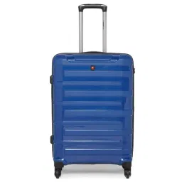Swiss Brand Sion Dark Blue & Black Medium Hard Trolley Bag - 25 cm-image-44
