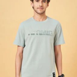 Street 808 By Pantaloons Nile Blue Regular Fit T-Shirt-image-33