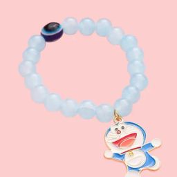 NVR Blue Artificial Beads Stylish Flexible fit Bracelets-48