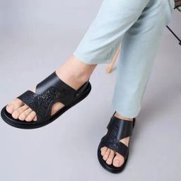 Imperio by Regal Men's Black Back Strap Sandals-picture-44