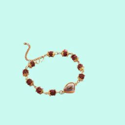NVR Gold Rudraksh & Pearls Flexible fit Bracelets-27