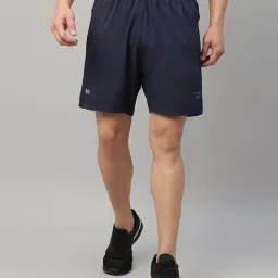 Dida Navy Polyster Regular Fit Solid Shorts image 1