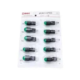 IDEC AP Series LED Small Indicator Light Round Protrusion with 12 mm Dia, AP2M211GPN10 (Set of 10)-47