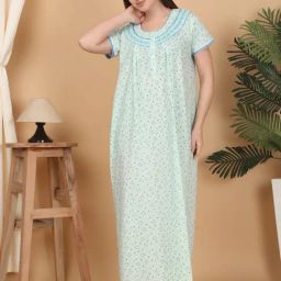 Sweet Dreams Blue Floral Printed Gown-picture-21