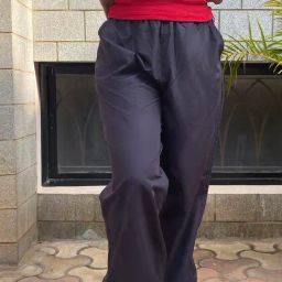 IZF Gunmetal Relaxed Fit High Rise Parachute Pants-image-66