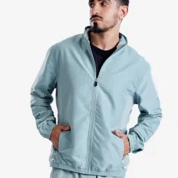 Domyos By Decathlon Turquoise Blue Regular Fit Jacket-image-77