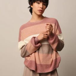 Only Dusty Pink Striped Pullover-picture-17