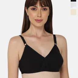 NAIDU HALL Pack Of 3 Full Coverage Non Padded Cotton Everyday Bras With All Day Comfort-30