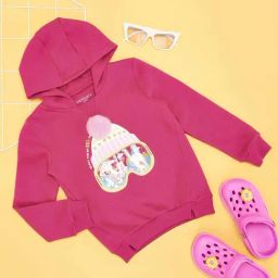 Pantaloons Junior Girls Raspberry Sorbet Cotton Embroidery Full Sleeves Sweatshirts & Hoodies-image-15