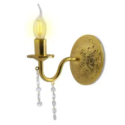 Homesake Golden Dainty French Carved Wall Sconce Lamp - Set of 1-image-6