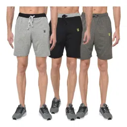 Vimal Jonney Multicolor Cotton Shorts - Pack of 3-picture-33