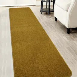 Saral Home Mustard Polypropylene Anti-Slip Runner - Set of 1-image-40