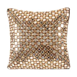 Home4U Brown Velvet Cushion Cover-image-17