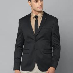 Louis Philippe Black Slim Fit Blazer-image-49