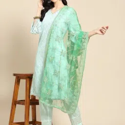 Saadgi Green Embroidered Dupatta-image-47