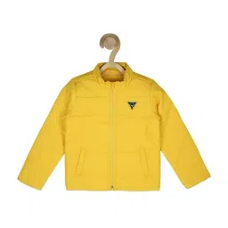 Allen Solly Junior Yellow Regular Fit Full Sleeves Jacket-image-42
