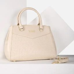 Van Heusen Beige Checks Free Size Handbag-picture-10