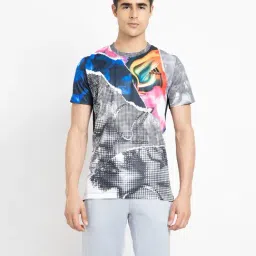 adidas Multicolor Printed Round Neck T-Shirt-image-49