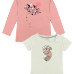 HELLCAT Pink & White Printed T-Shirt (Pack Of 2)-image-62