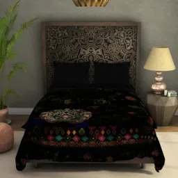 Spaces Abstract Brown 340 GSM Polyester Double Fleece Blanket image 1