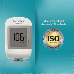 Accu Chek Instant S Blood Glucometer with 10 Test Strip (White) image 4