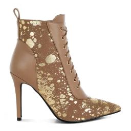 London Rag Women's Brown Stiletto Booties-image-48