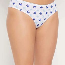 Clovia Cotton Pack of 5 Low Waist Printed Thong with Inner Elastic image 4
