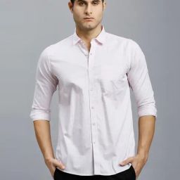 Reid & Taylor White Cotton Slim fit Stripes Shirt-image-80