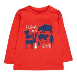 Mothercare Kids Red Printed Full Sleeves T-Shirt-picture-23