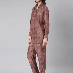 showoffff SHOWOFF Mauve Printed Co-ord Set image 3