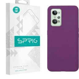 Sprig Liquid Silicone Back Cover for REALME GT 2 (Purple)-image-38