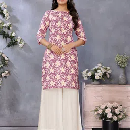 Rangita Women Floral Printed Straight Kurta-image-79