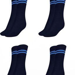 MUKHAKSH Unisex Blue Socks-image-38