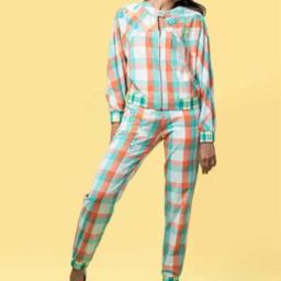 Anushe Pirani Orange Of Myriad Minds Bomber Jacket-image-3