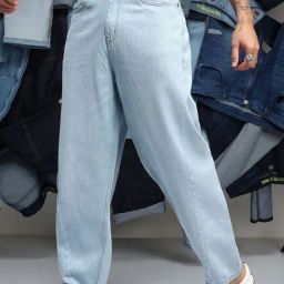 Campus Sutra Blue Cotton Regular Fit Jeans-image-82