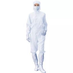 AS ONE Dust-Free Clothing AS199C Unisex Workwear 5L Size White, 1-6364-08-picture-30