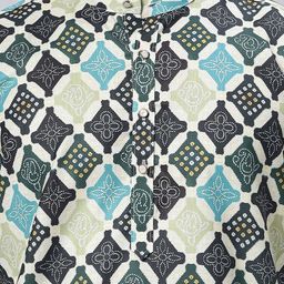 GLOBALRANG Men Geometric Printed Thread Work Kurta image 3
