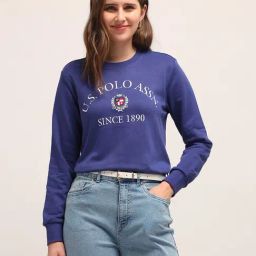 U.S. Polo Assn. Blue Graphic Print Sweatshirt-picture-27